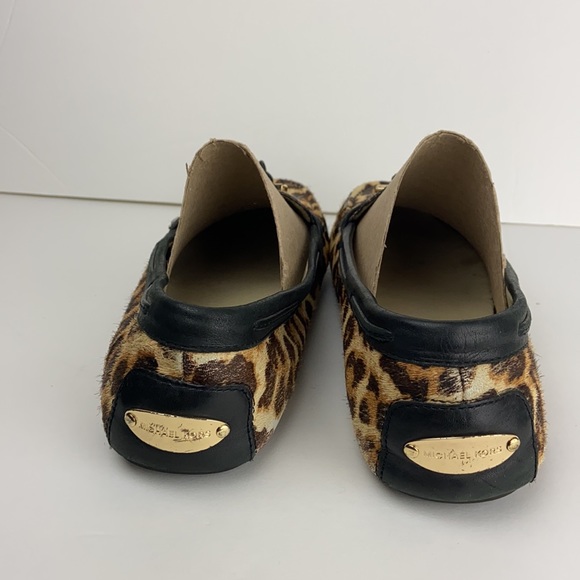 Michael Kors Calf Hair Leopard Loafers 9 1/2 M - Picture 8 of 12